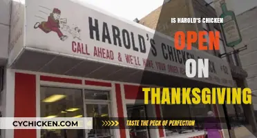 Is Harold's Chicken Open on Thanksgiving? Check Hours Here!