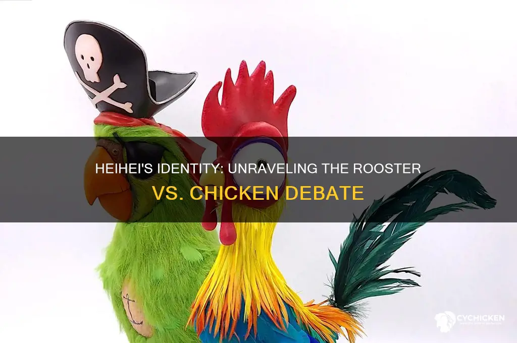 is heihei a rooster or a chicken