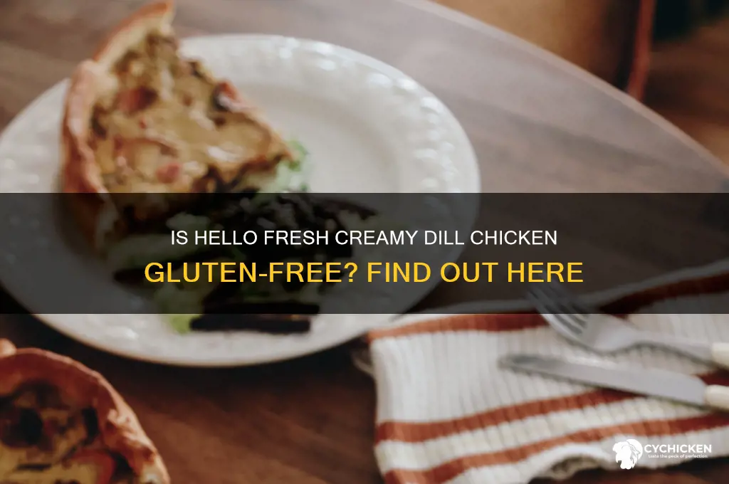 is hello fresh creamy dill chicken gluten free