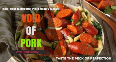 Hillshire Farms Basil Pesto Chicken Sausage: Pork-Free?