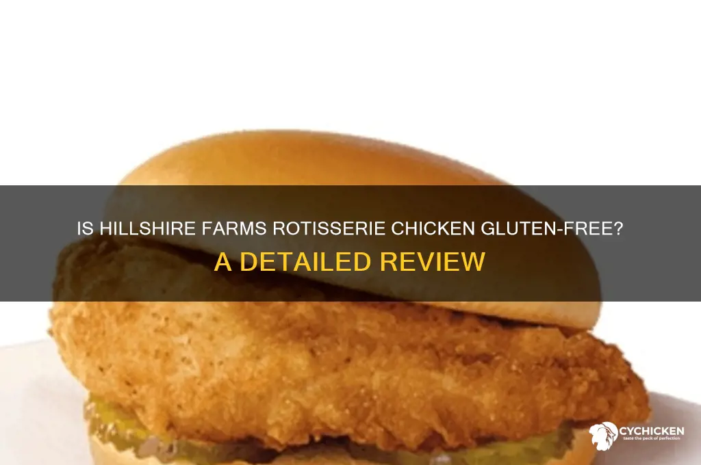 is hillshire farms rotessire chicken gluten free