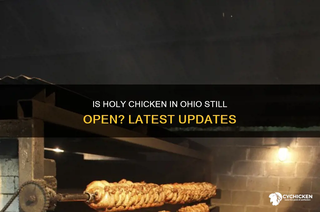 is holy chicken in ohio still open