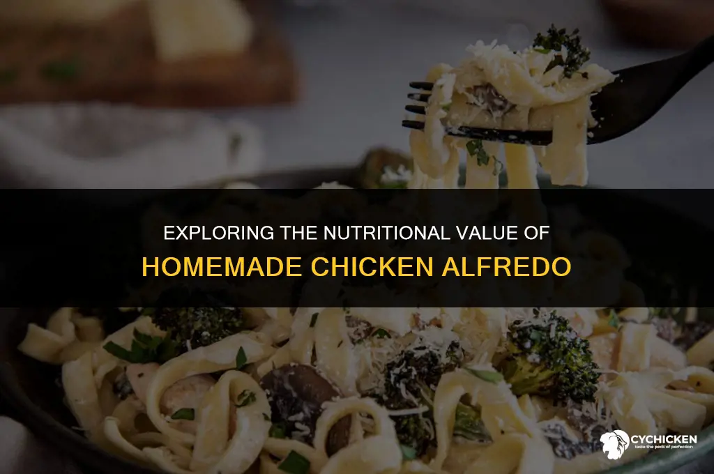 is homemade chicken alfredo healthy
