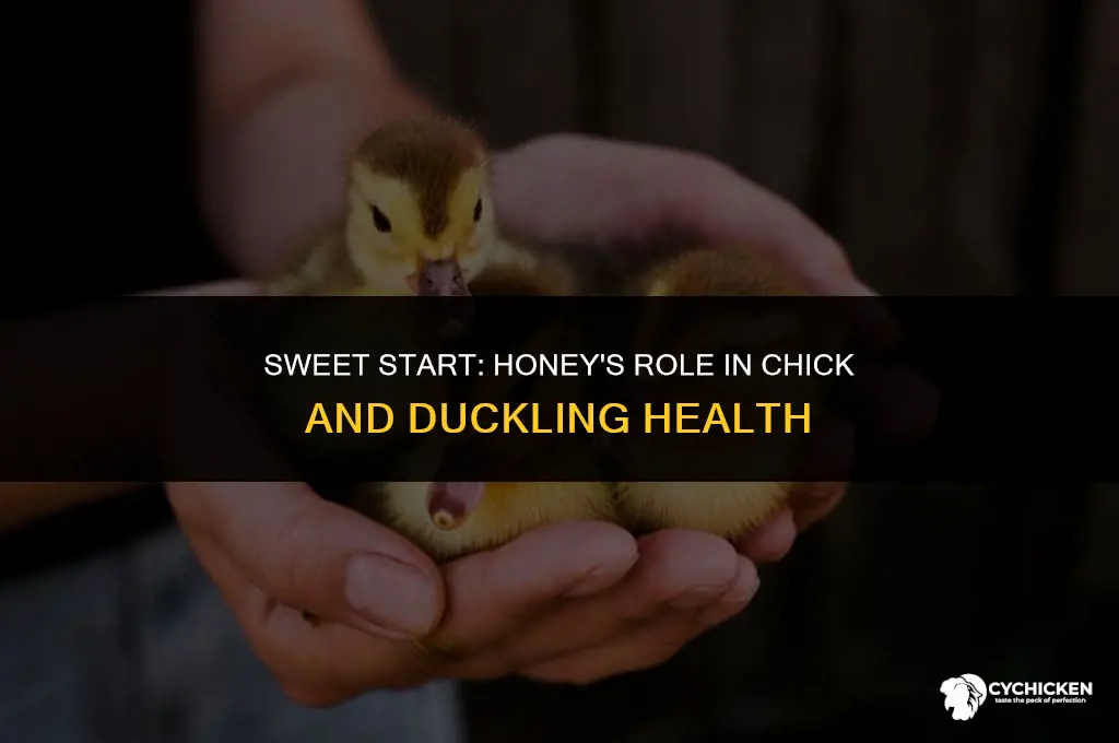 is honey healthy for chicks and ducklings