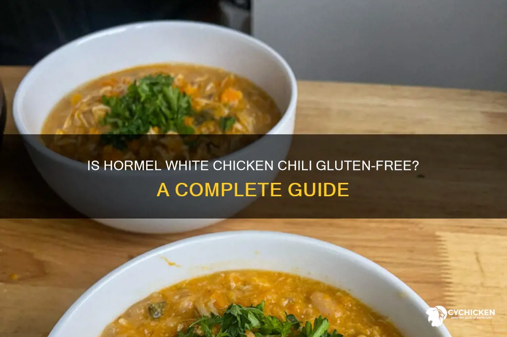 is hormel white chicken chili gluten free