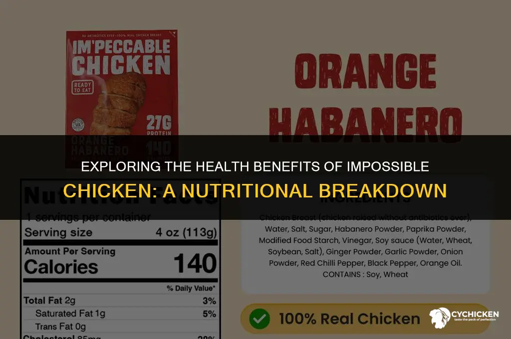 is impossible chicken healthy