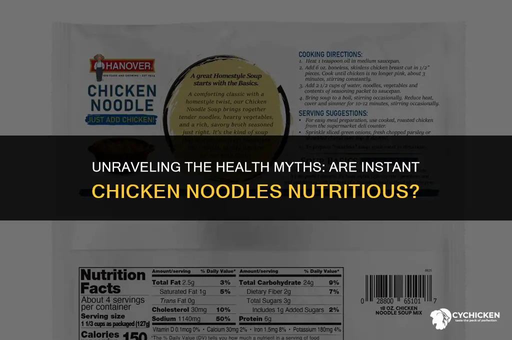 is instant chicken noodles healthy