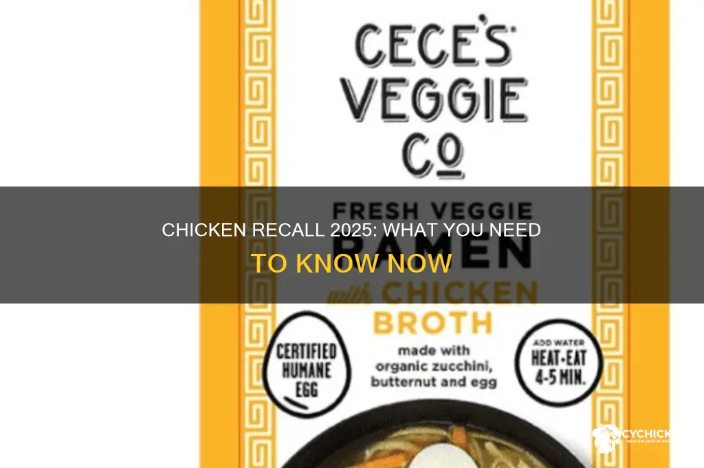 is it a recall on chicken 2025