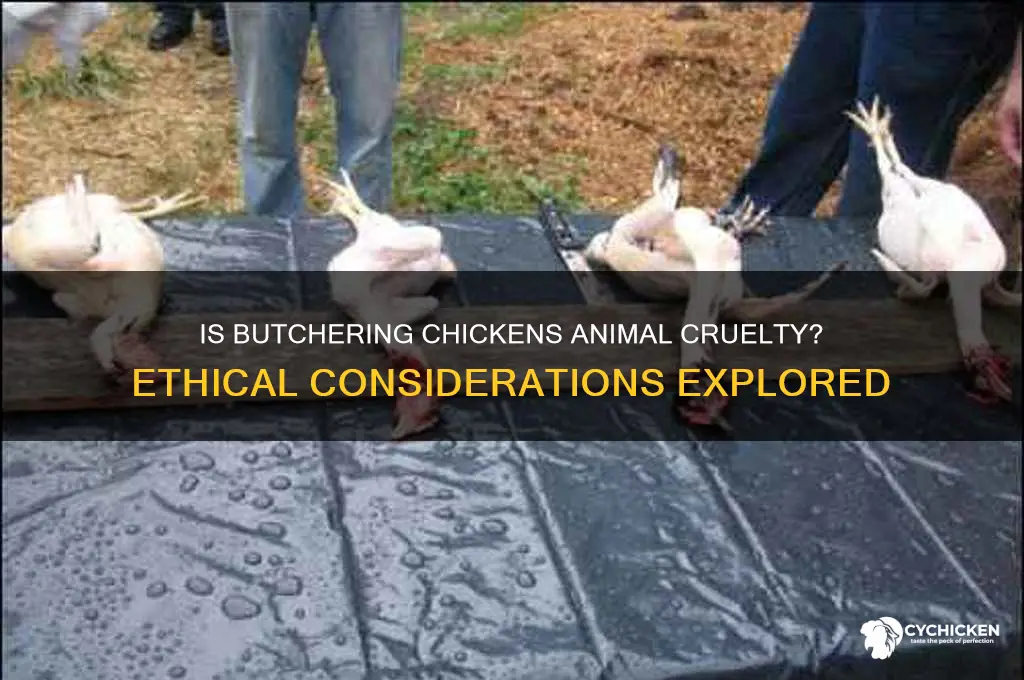 is it animal cruelty to butcher a chicken