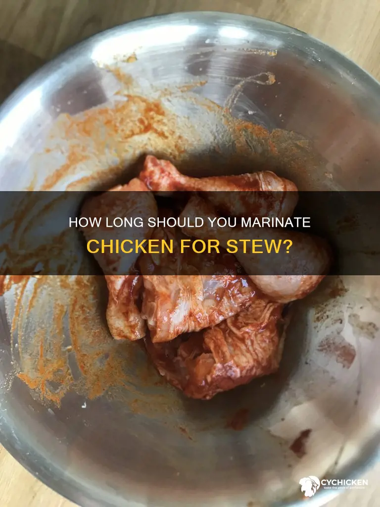 is it best to marinate chicken for a stew