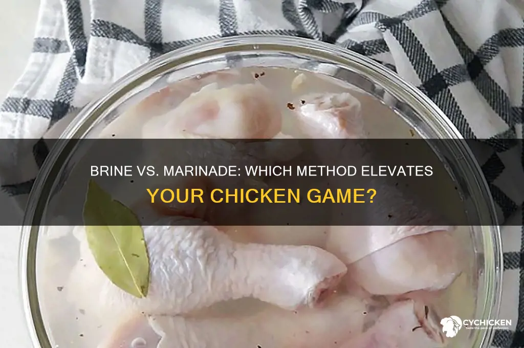 is it better to brine or marinade chicken