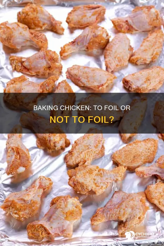 is it better to cover chicken with foil when baking
