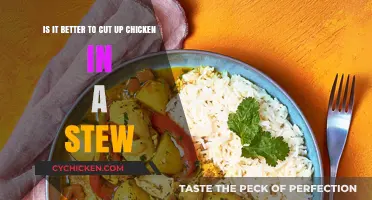 Cutting Chicken in Stew: Better Bite-Sized or Big Chunks?