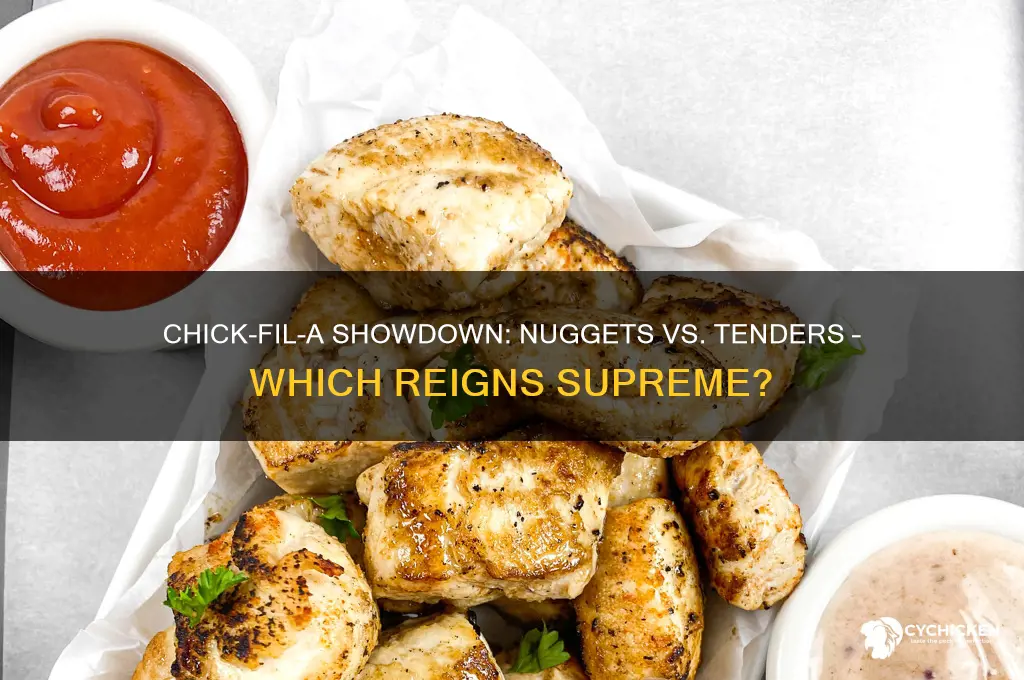 is it better to order chick-fil-a nuggets or chicken tenders