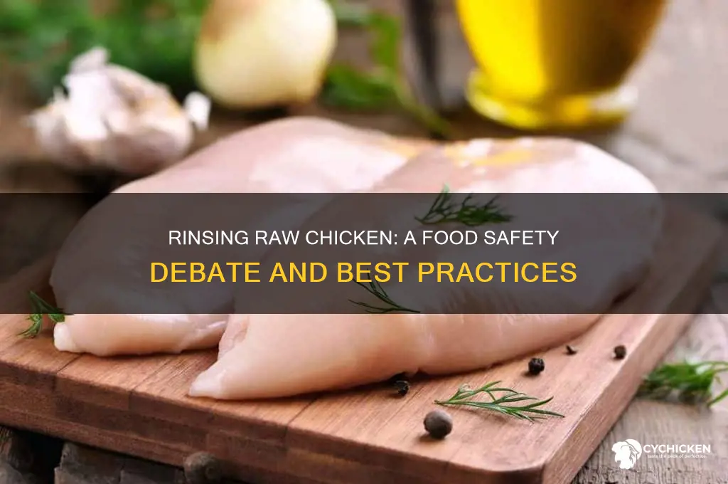 is it better to rinse raw chicken