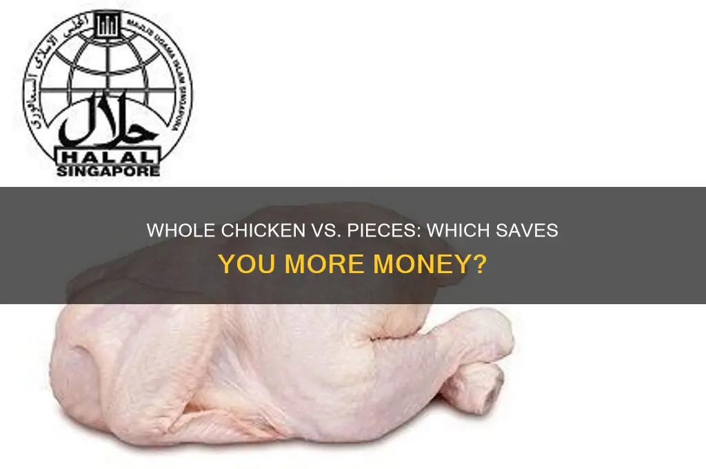 is it cheaper to buy a whole chicken or pieces