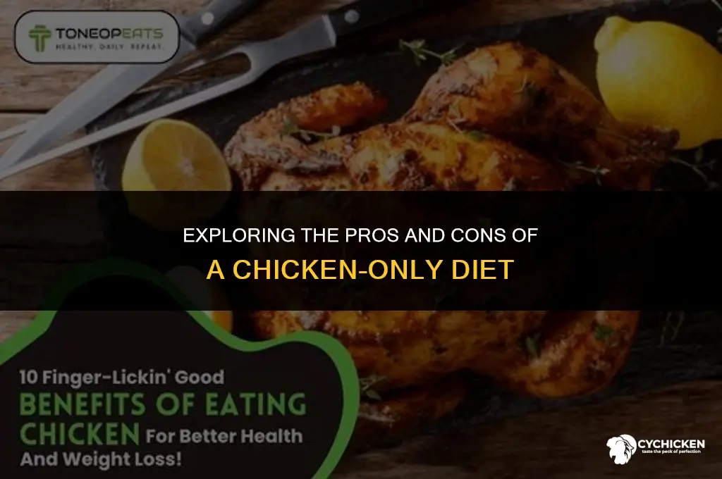 is it healthy to do a chicken only diet