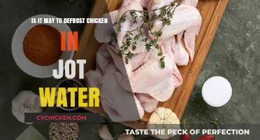 Defrosting Chicken: Hot Water, Safe or Not?