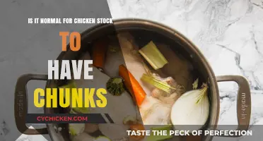 Chicken Stock Chunks: What's Normal?
