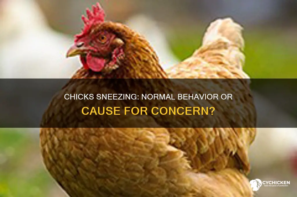 is it normal for chicks to sneeze