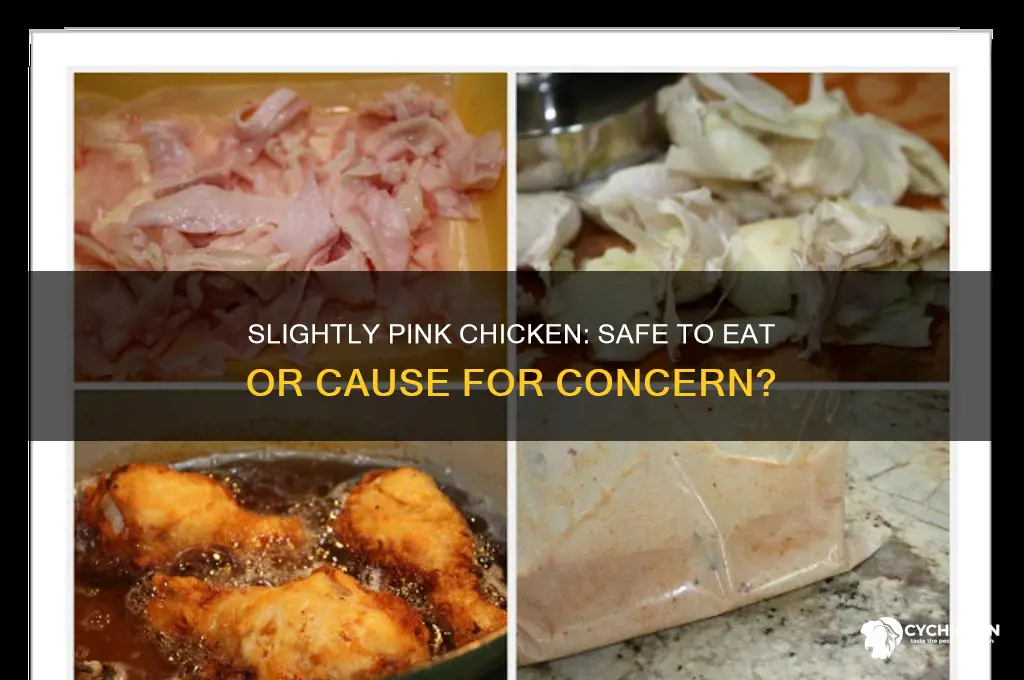 is it ok if chicken is slightly pink