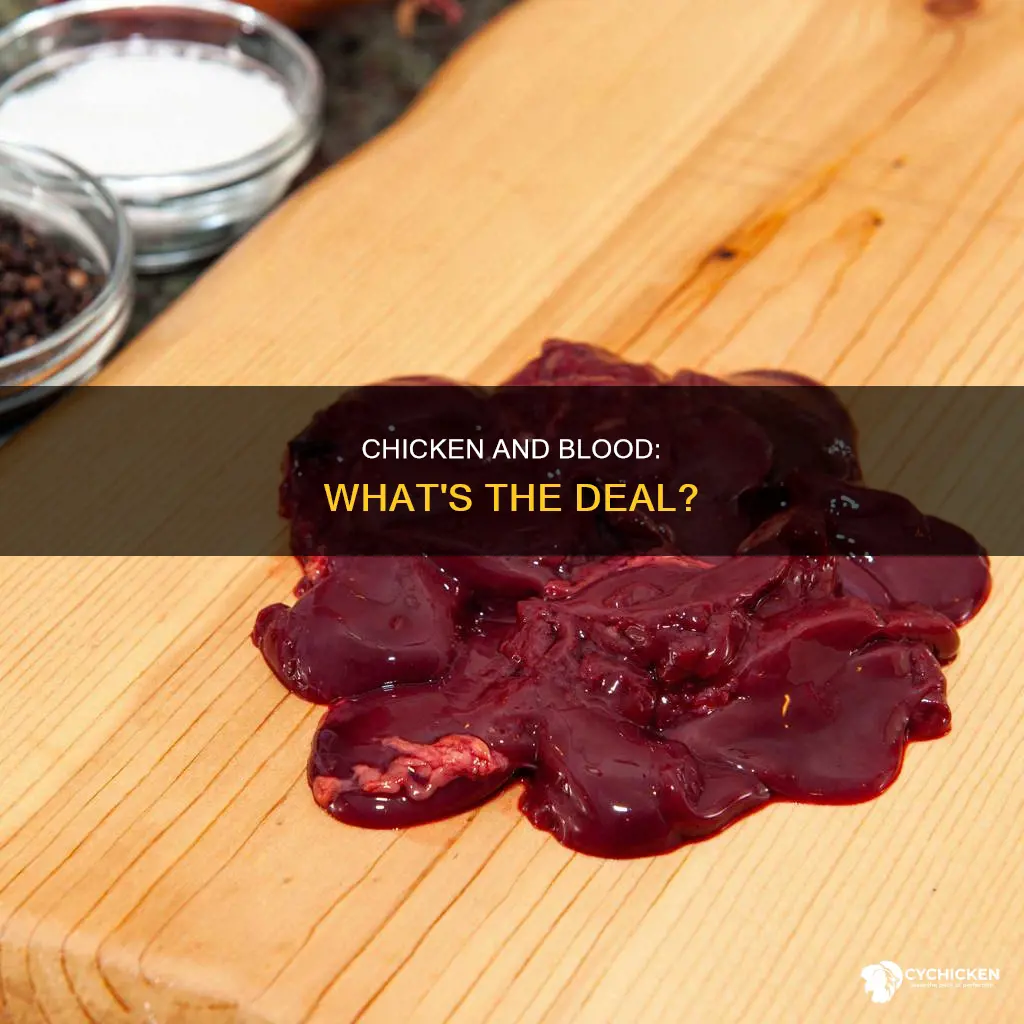 is it ok if there is blood in chicken