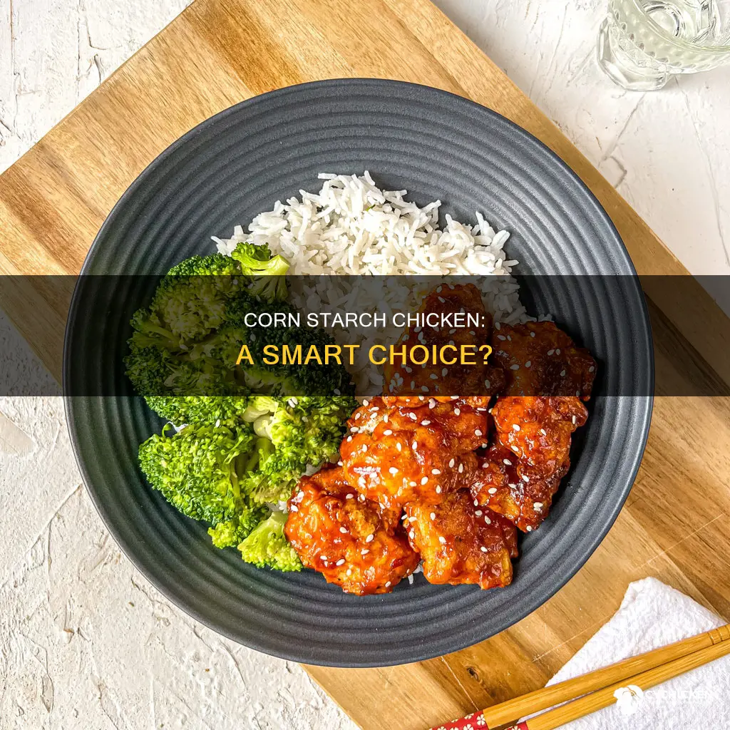is it ok to bread chicken with corn starch