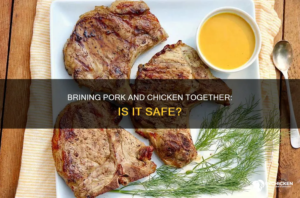 is it ok to brine pork and chicken together