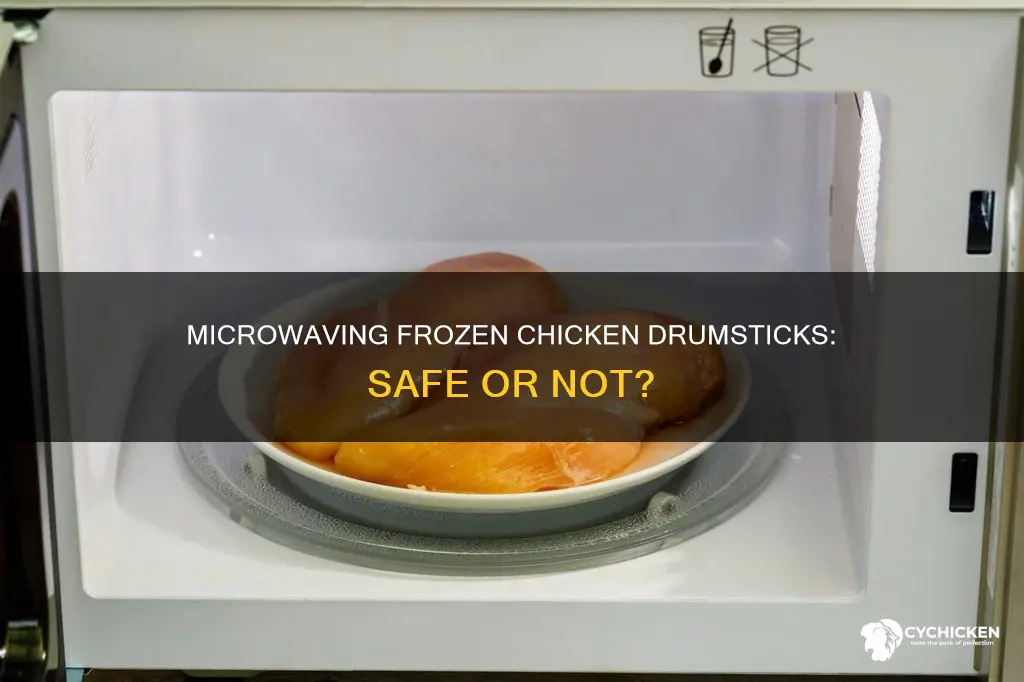 is it ok to defrost chicken drumsticks in the microwave