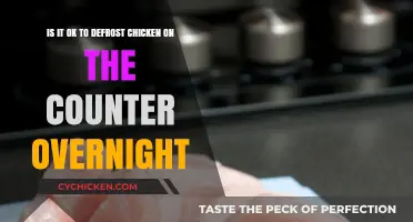 Defrosting Chicken Overnight: Counter or Fridge?