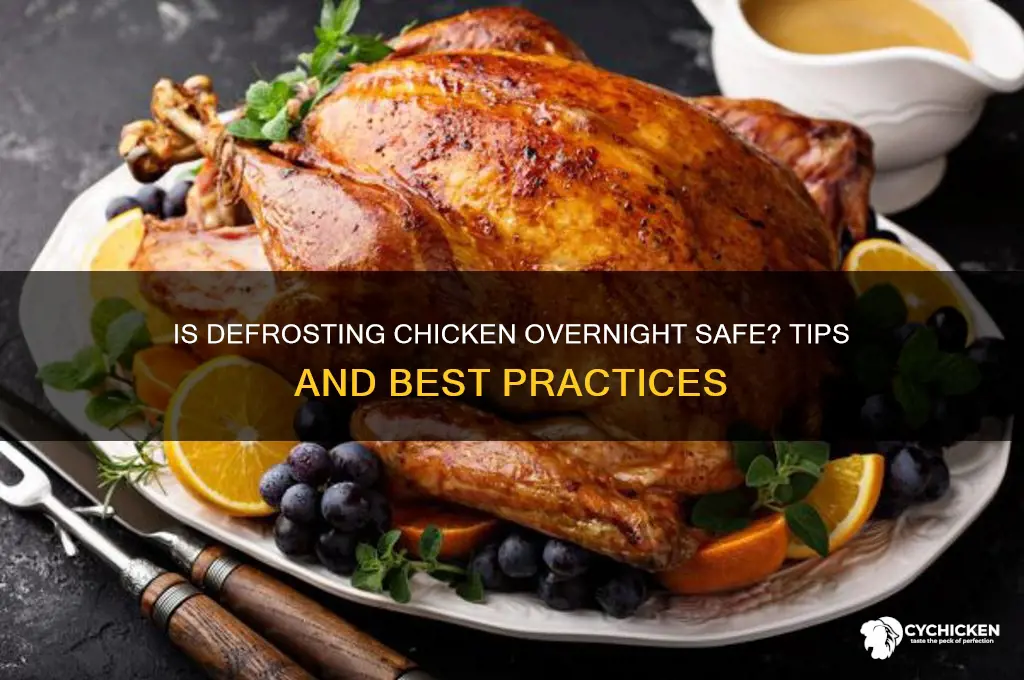 is it ok to defrost chicken overnight