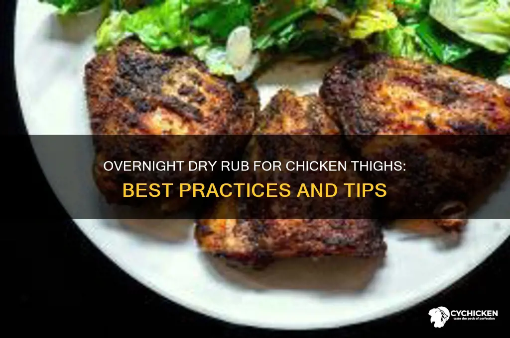 is it ok to dry rub chicken thighs overnight