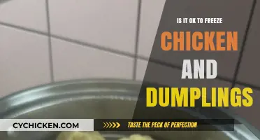 Freezing Chicken and Dumplings: A Safe and Tasty Storage Solution?