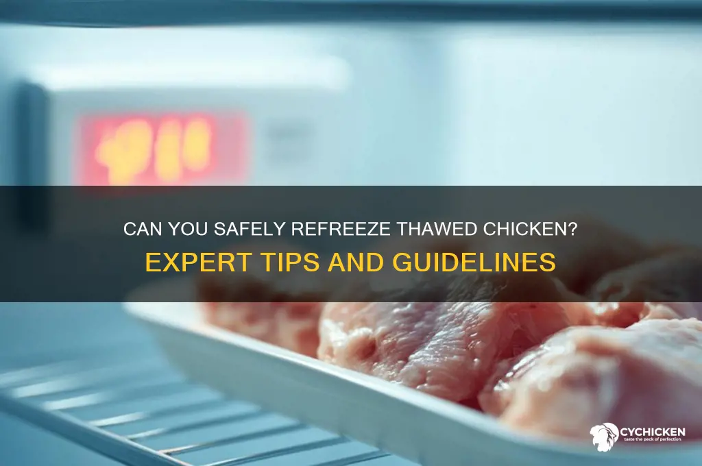 is it ok to freeze thawed chicken