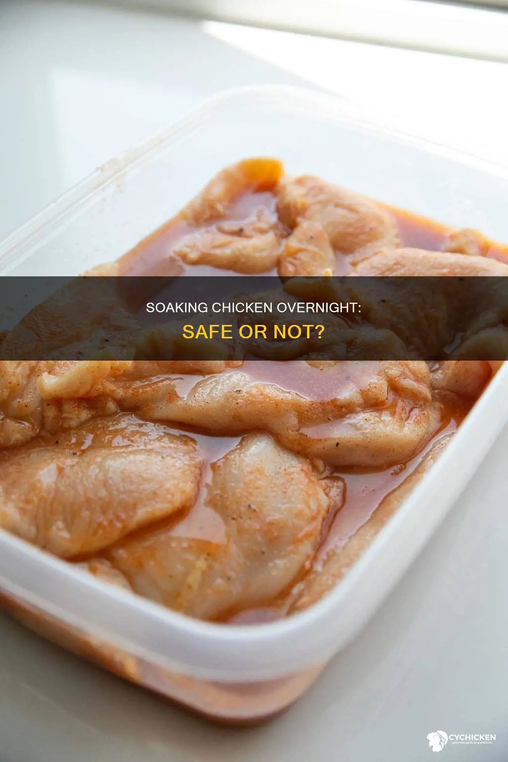 is it ok to leave chicken in water overnight