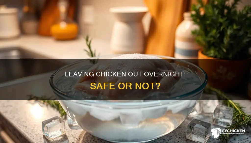 is it ok to leave chicken out overnight to thaw