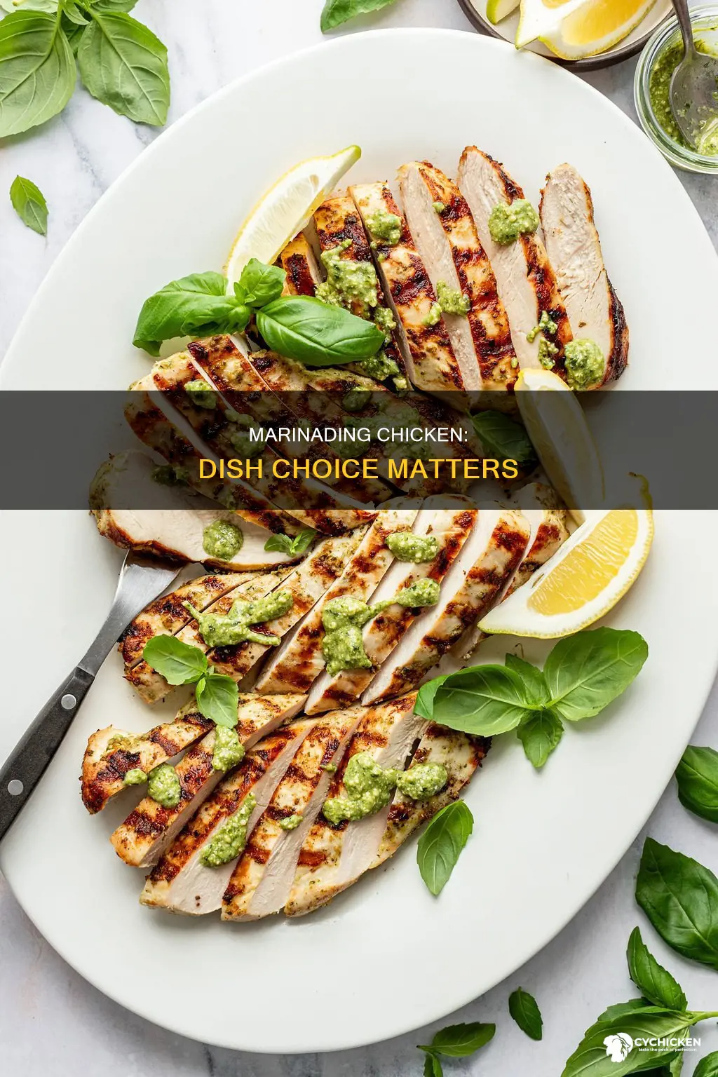 is it ok to marinade chicken in a dish