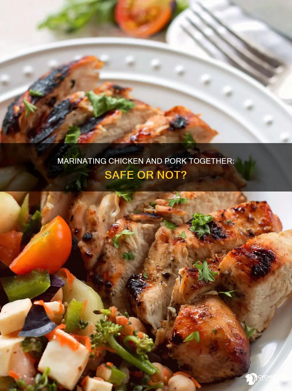 is it ok to marinate chicken and pork together