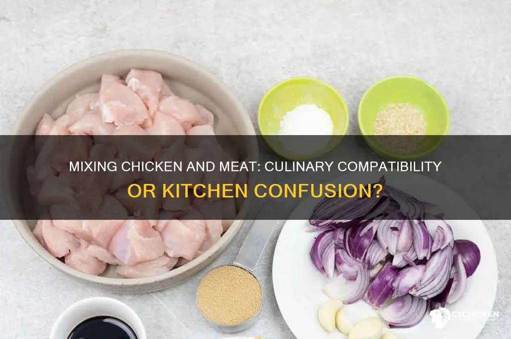 is it ok to mix chicken and meat
