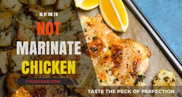 Skipping the Marinade: Is Unmarinated Chicken Still Delicious and Safe?