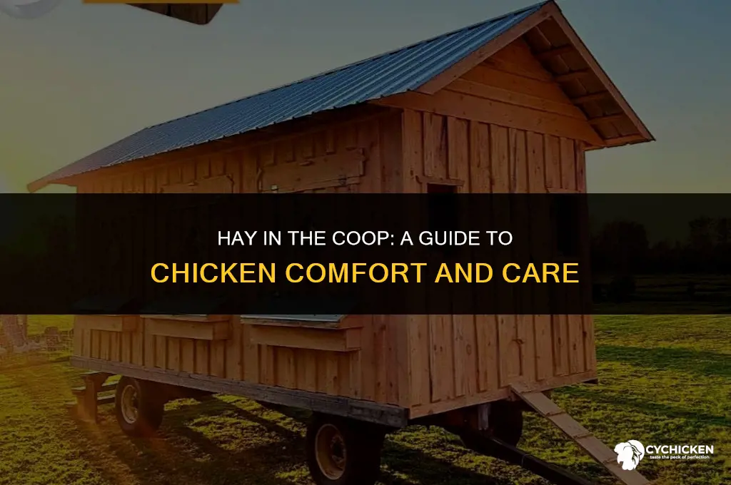 is it ok to put hay in a chicken coop