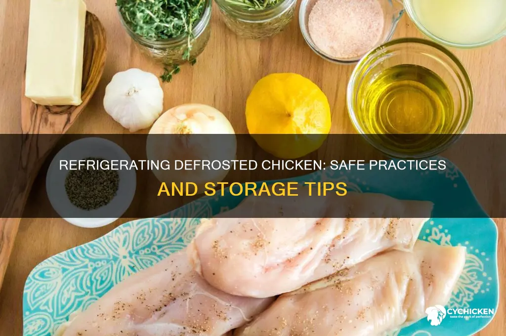 is it ok to refrigerate chicken after defrosting