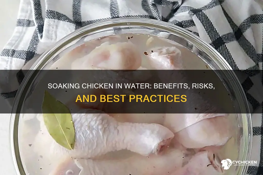 is it ok to soak chicken in water