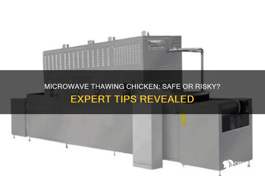 is it ok to thaw chicken in microwave