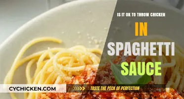 Can You Toss Chicken in Spaghetti Sauce? A Culinary Debate