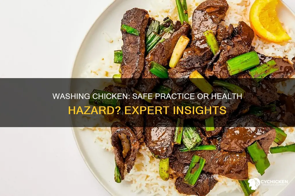 is it ok to wash your chicken