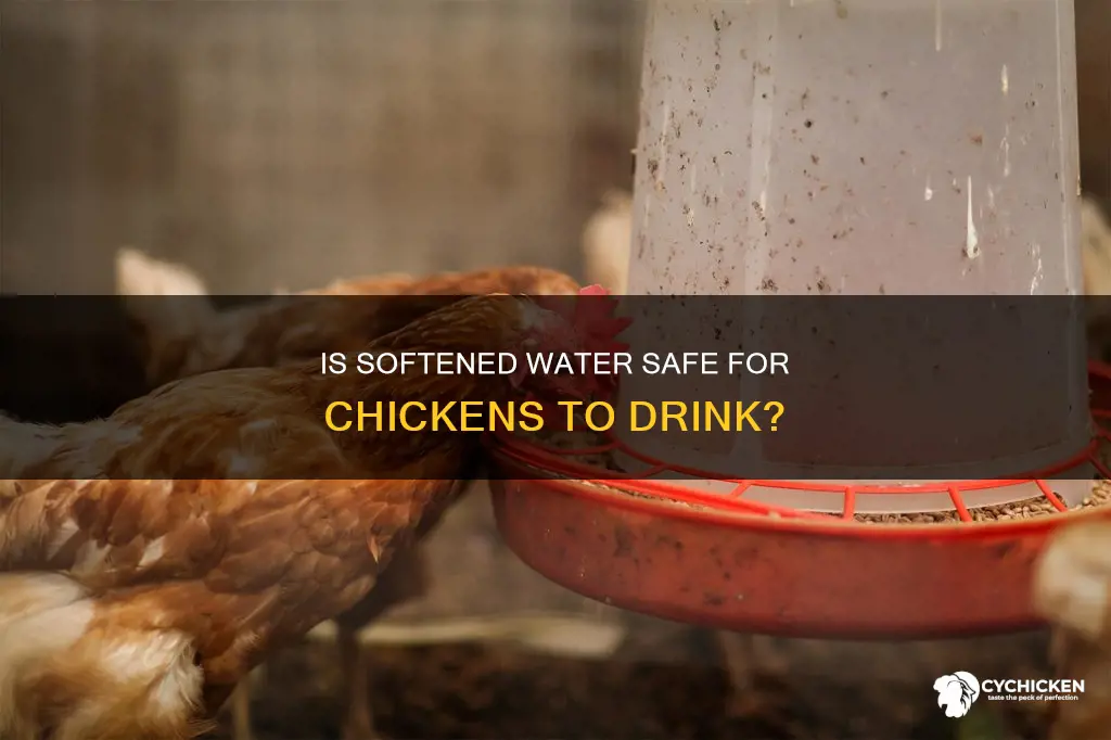 is it okay for chicken to drink softened water