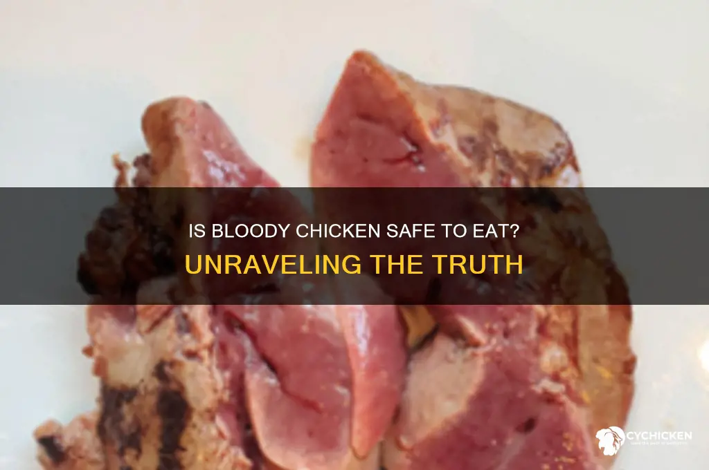 is it okay if chicken is bloody