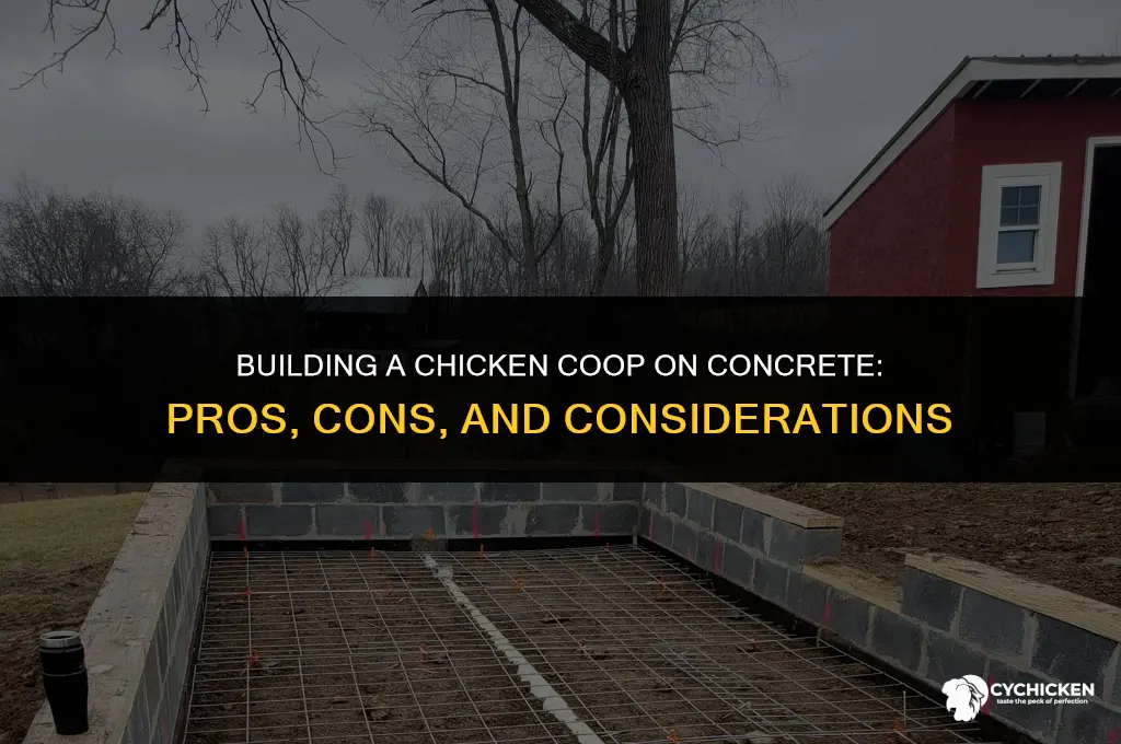 is it okay to build a chicken coop on concrete