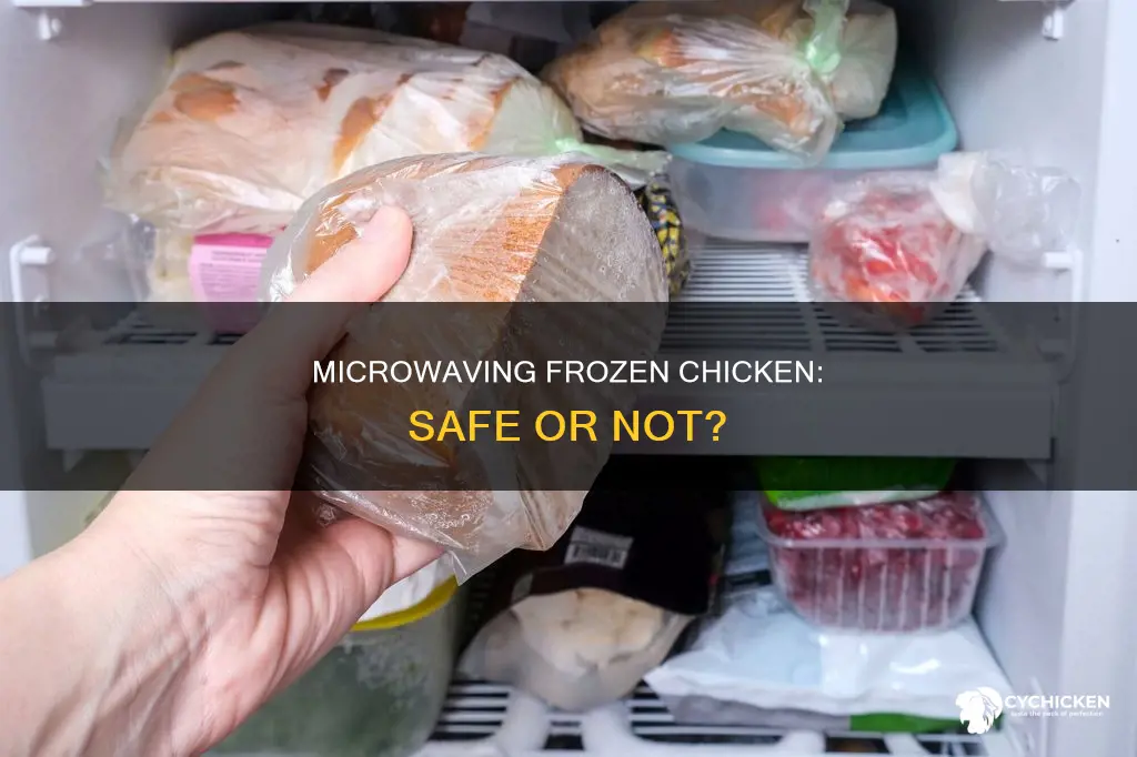 is it okay to defrost chicken in the microwave